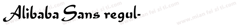 Alibaba Sans regul字体转换